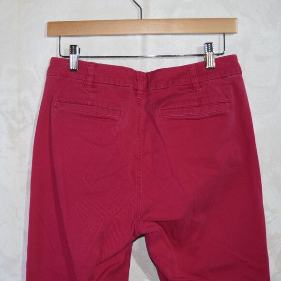 J. Crew Pink High-Rise Girlfriend Chino Straight Leg Pants Size 4 - Picture 4 of 5
